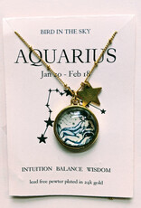 Bird in the Sky Astrological Necklace Air Sign
