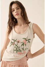 Promesa Peach Printed Graphic Tank Top