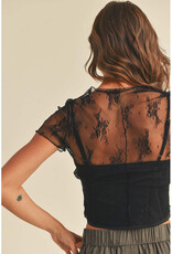 Miou Muse Lace Top w/Lining