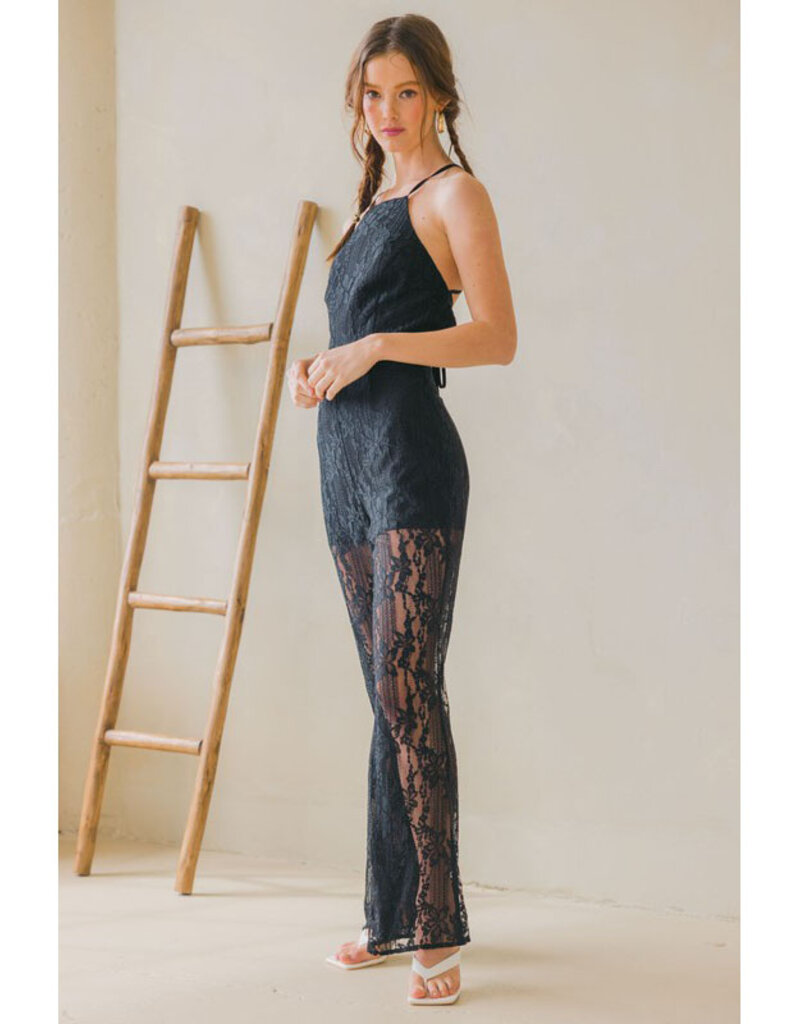 idem ditto Floral Lace Jumpsuit