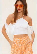 idem ditto Fringe Halter Top