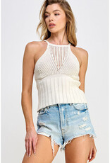 Miss Love Crochet Halter Top