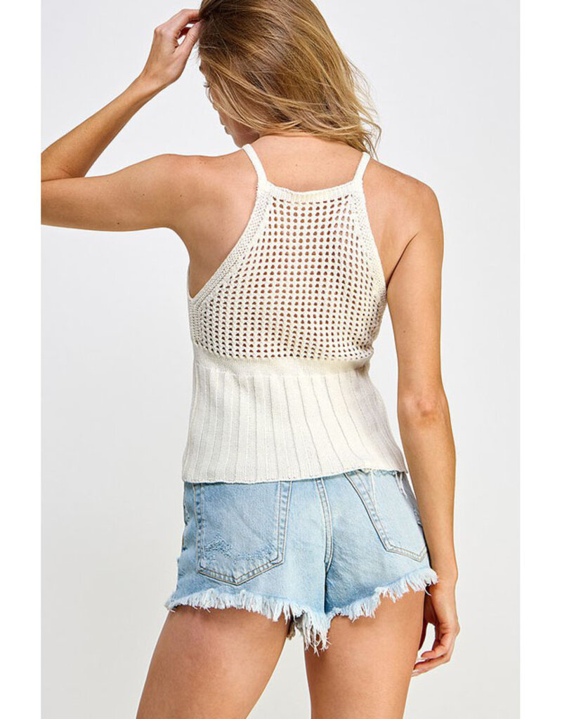 Miss Love Crochet Halter Top