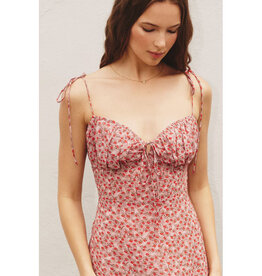 Dress Forum Dusty Rose Sweetheart Tie Detail Mini Dress