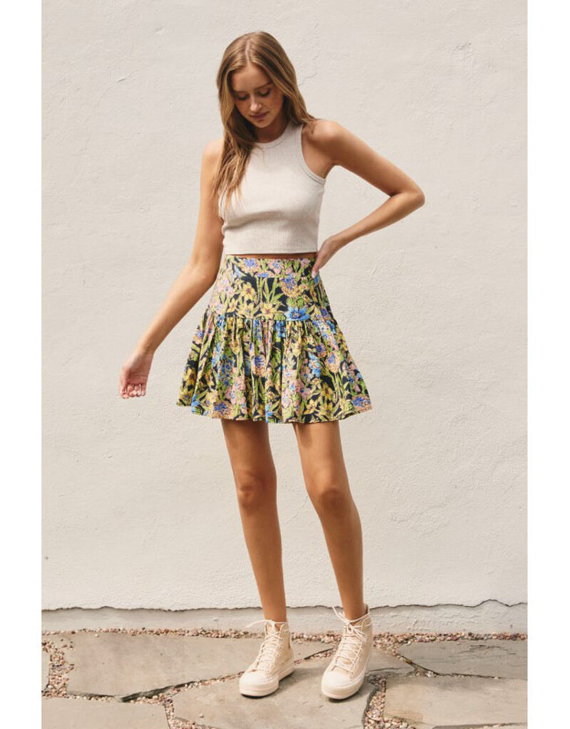 Dress Forum Waterlily Flared Mini Skirt