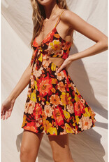 Dress Forum Floral Cutout Mini Dress