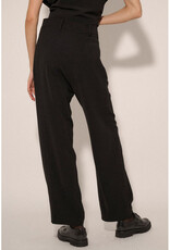 Promesa Black Pleated Button Cuffed Pants