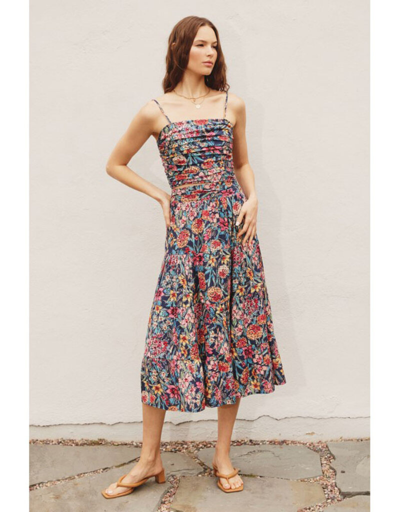 Dress Forum Floral Ruched Cami Top