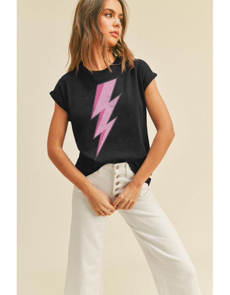 Honestee Roll Sleeve Graphic Tee