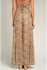 En Creme Wide Leg Pants w/Belt