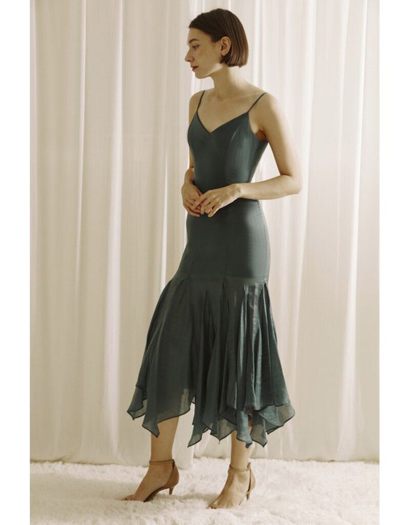 Storia Teal Midi Dress