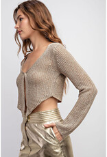 edit by nine Metallic Knit Cardi