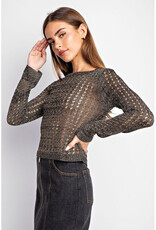 edit by nine Metallic Knit Top