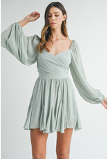 Mable Sage Long Sleeve Romper