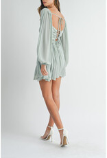 Mable Sage Long Sleeve Romper