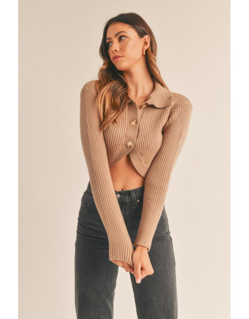 Mable Cropped Button Cardi