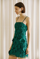 Storia Deep Green Floral Mini Dress