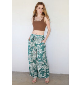 Angie Green Print Lounge Pants