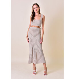 Fore Resort Knit Midi Skirt
