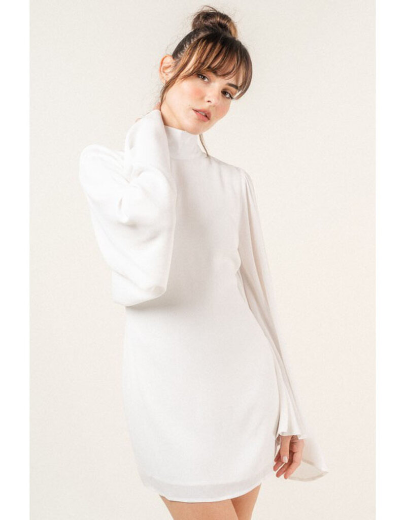 Fore Bell Sleeve Mini Dress