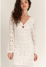 En Creme White Lace Maxi Dress