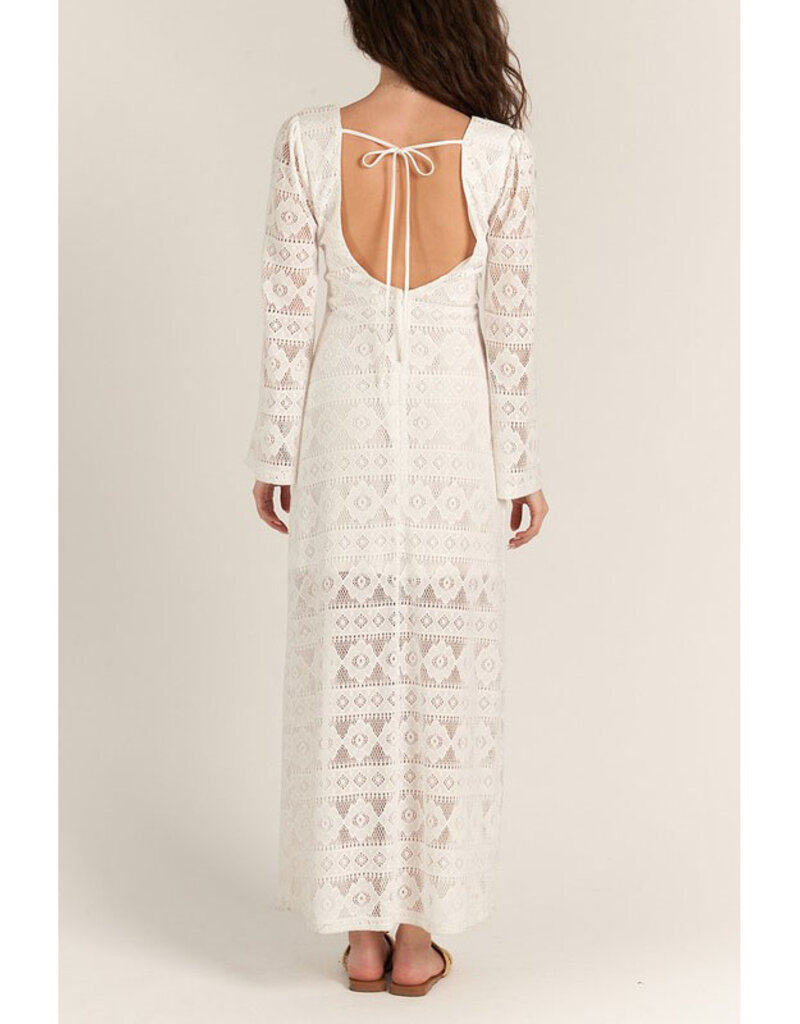 En Creme White Lace Maxi Dress