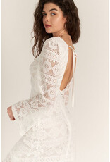 En Creme White Lace Maxi Dress