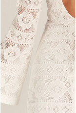 En Creme White Lace Maxi Dress
