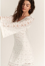 En Creme White Lace Maxi Dress