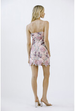 Storia Watercolor Floral Mini Dress