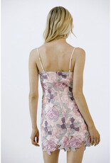 Storia Watercolor Floral Mini Dress