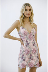 Storia Watercolor Floral Mini Dress