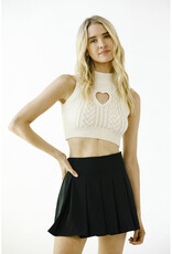 Storia Cable Knit Heart Top
