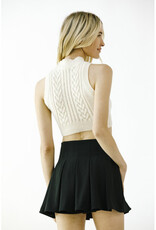 Storia Cable Knit Heart Top