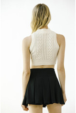 Storia Cable Knit Heart Top