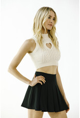 Storia Cable Knit Heart Top