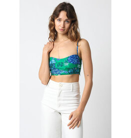 Olivaceous Camile Crop Top