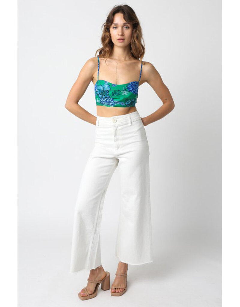 Olivaceous Camile Crop Top