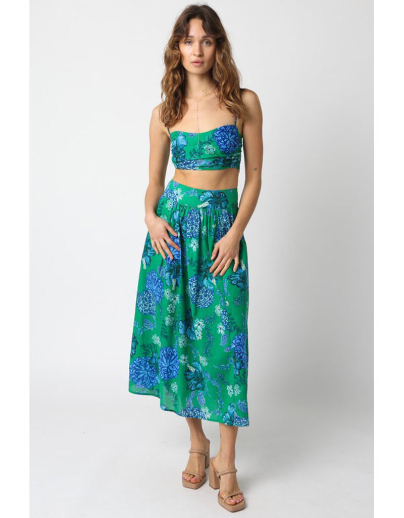 Olivaceous Camile Crop Top