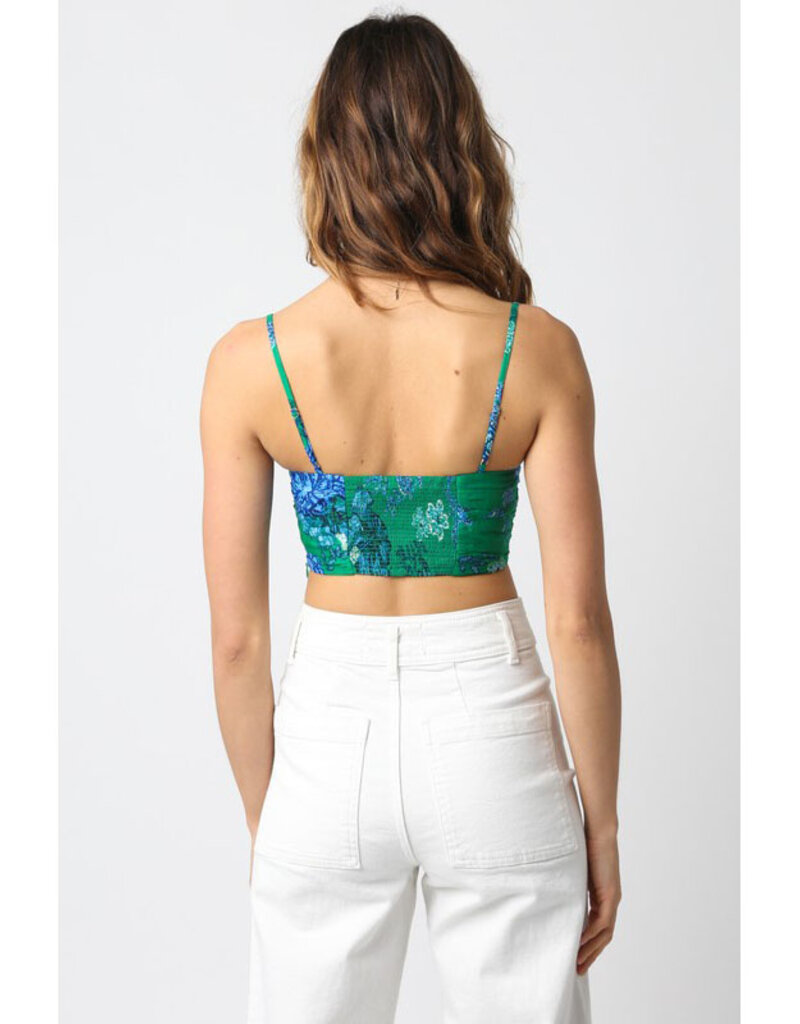 Olivaceous Camile Crop Top