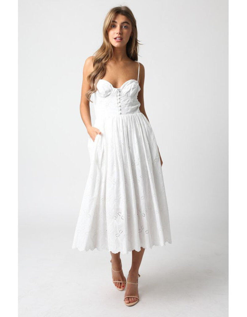 Olivaceous Alexia Midi Dress