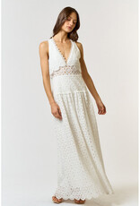lalavon Scallop Lace Maxi Dress