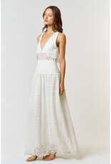 lalavon Scallop Lace Maxi Dress