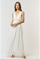 lalavon Scallop Lace Maxi Dress