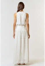 lalavon Scallop Lace Maxi Dress