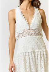 lalavon Scallop Lace Maxi Dress