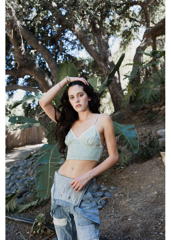 Leto Accessories Gingham Bralette