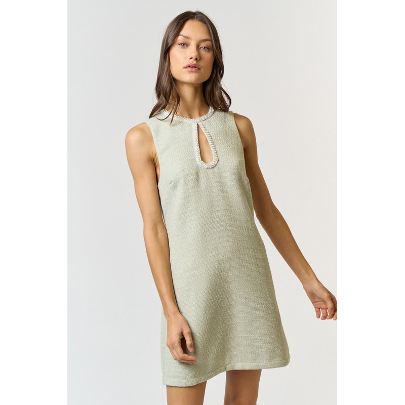 ワンピース Herlipto May Tweed Mini Dress ワンピース Her lip to May Tweed Mini Dress ecru M THE