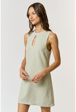 lalavon Pearl Trim Tweed Mini Dress