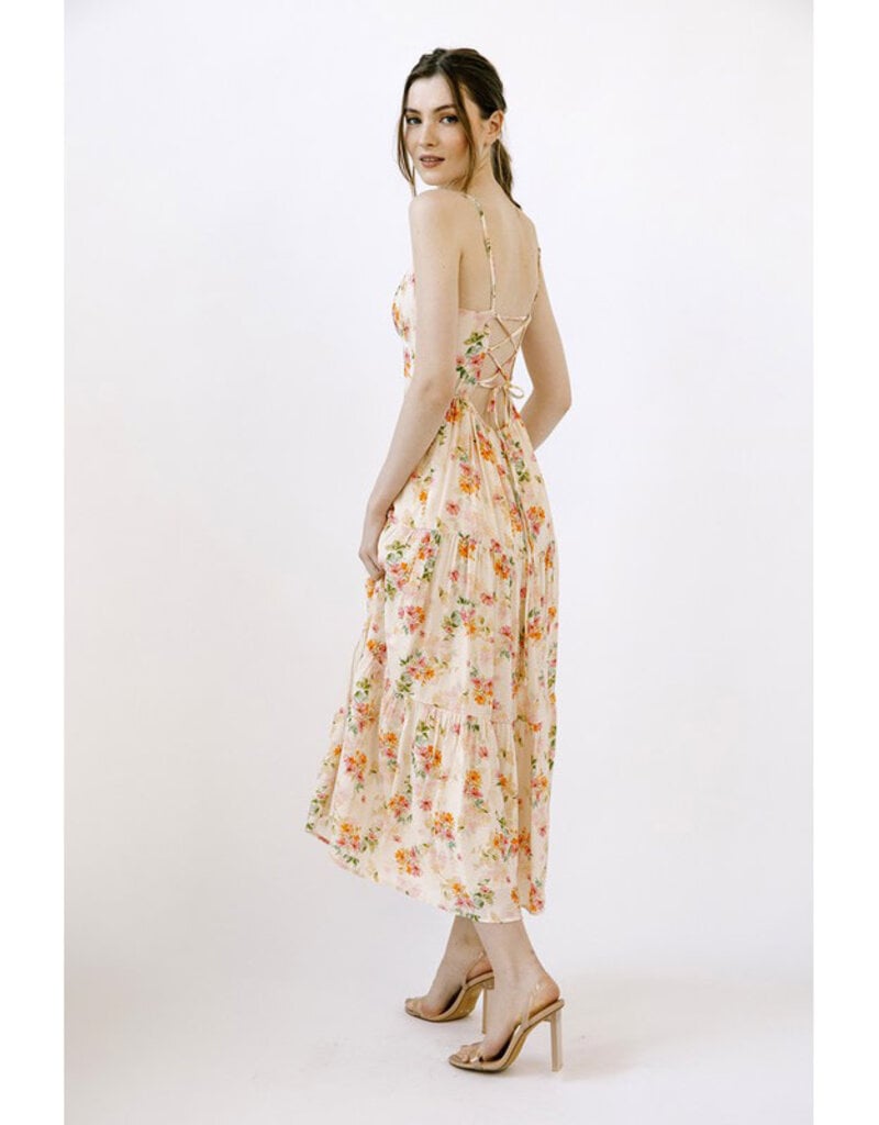 Storia Cream Floral Sundress